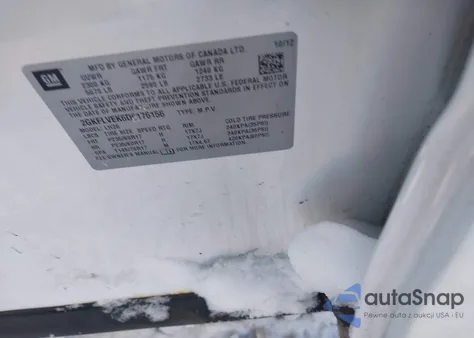 2013 GMC Terrain Slt-1 z USA, uszkodzony, nr VIN 2GKFLVEK6D6176156